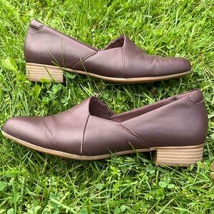 Clarks Juliet Palm SlipOn- Burgundy Leather